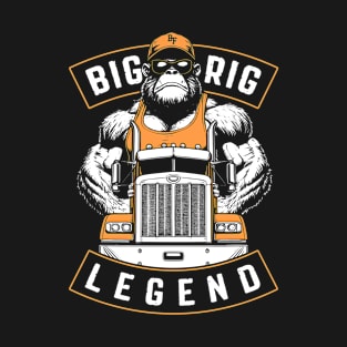 Funny Trucker Bigfoot Big Rig Legend Truck Driver T-Shirt