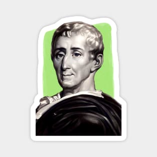 French Philosopher Montesquieu illustration Magnet