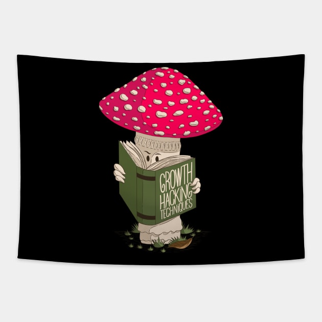 Growth Hacking Techniques For Mushrooms Tapestry by Sachpica