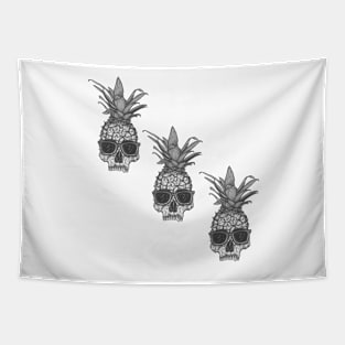 Pineapple Skulls Tapestry