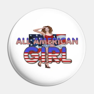 All American Girl Pin