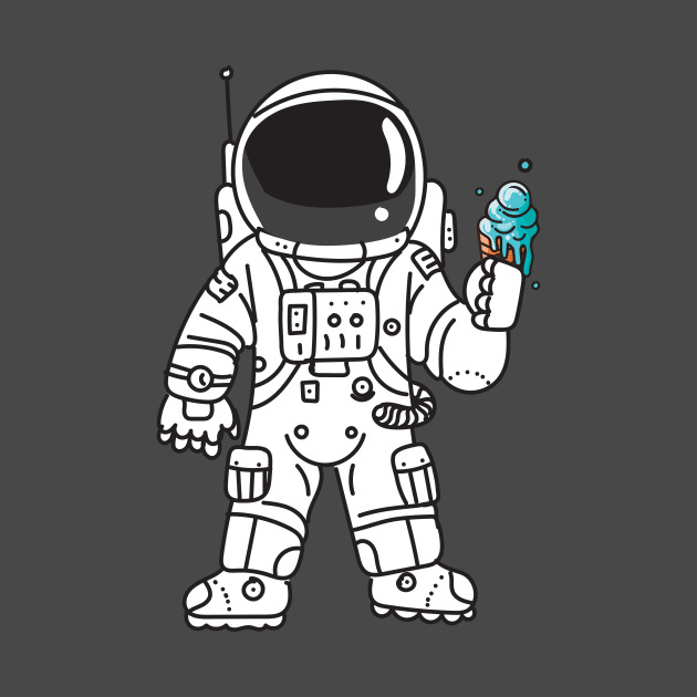 Astronaut Ice Cream by Vin Zzep