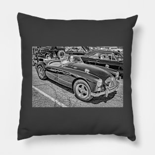 1960 MG MGA Roadster Sports Car Pillow