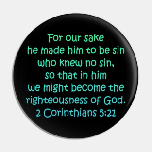 2 Corinthians 5:21 Pin