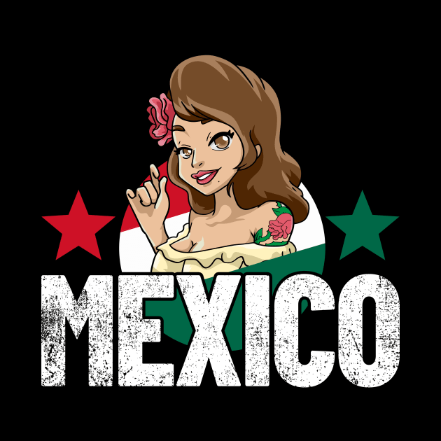 Mexicana Mexico Mexican Flag by KAWAIITEE