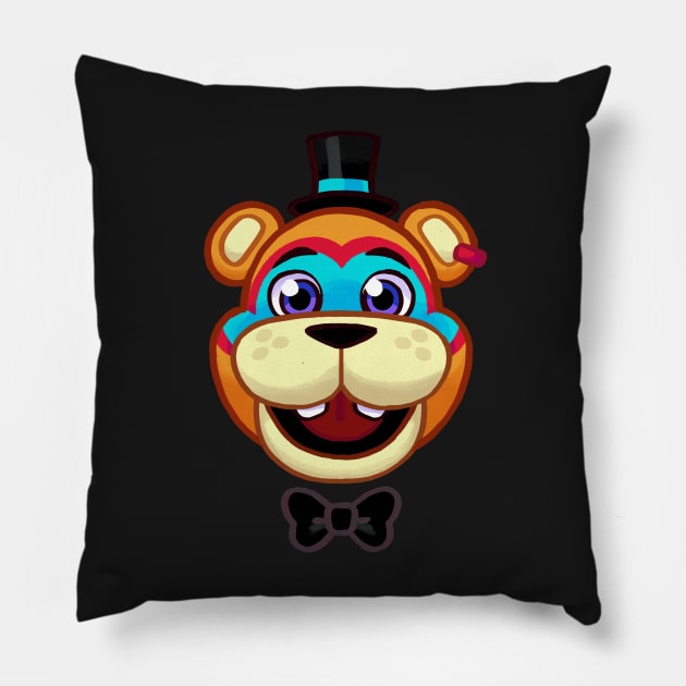 Freddy Fazbear Face Sticker Pillow by Maru-Chan-Shop