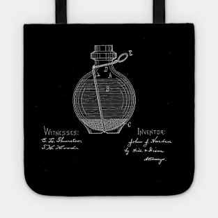 hand grenade fire extinguisher Vintage Patent Drawing Tote