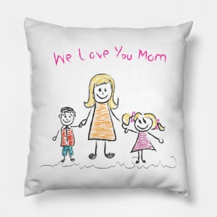 We love you mom Mother's day Pillow