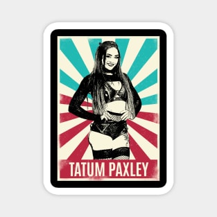 Vintage Retro Tatum Paxley Wrestling Magnet