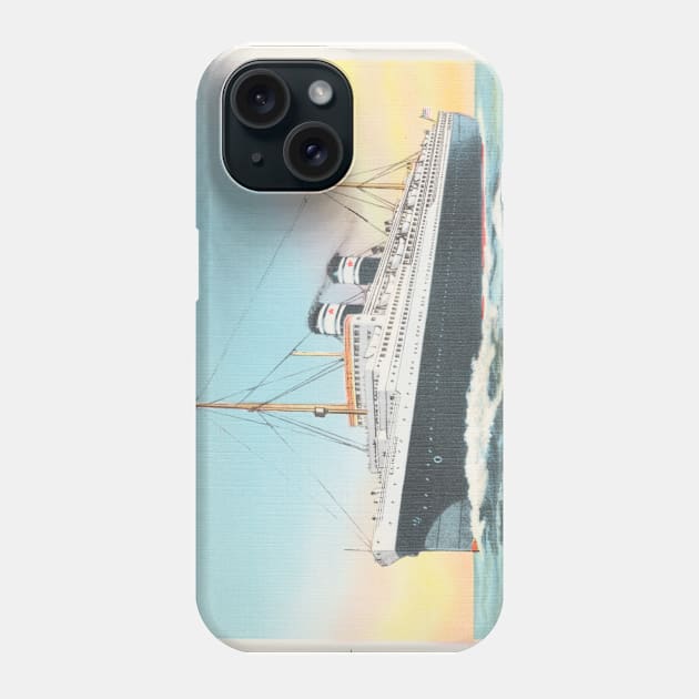 Clyde-Mallory Liners postcard Phone Case by WAITE-SMITH VINTAGE ART