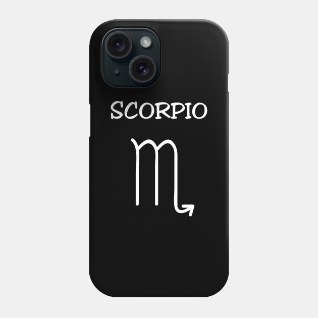 Scorpio Zodiac Sign Phone Case by JevLavigne