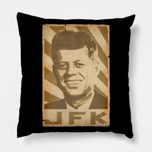 JFK Retro Propaganda Pillow