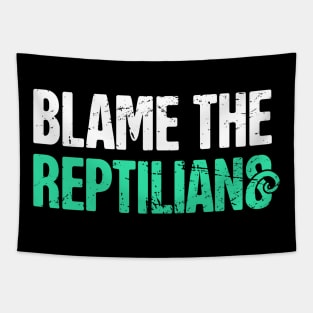 Reptilian Conspiracy Theorist Theory Tapestry