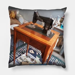 Sewing Machine Repair Man Pillow