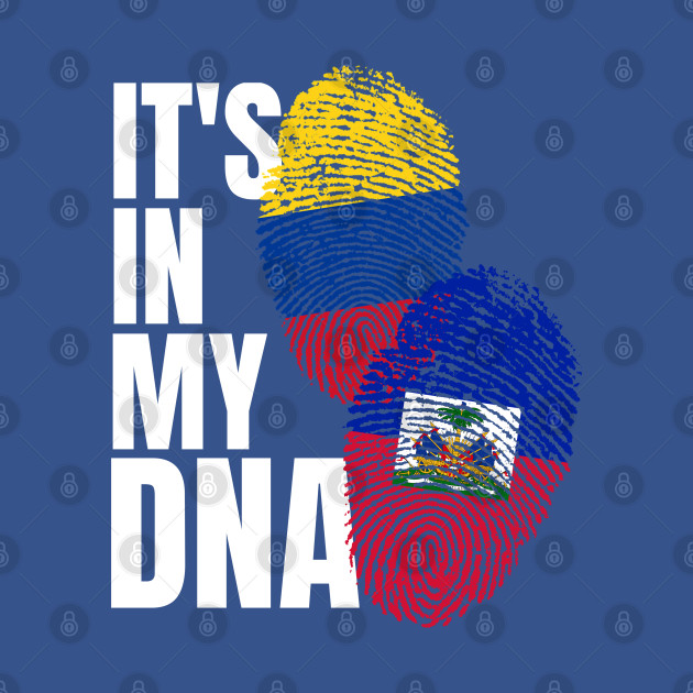 Disover Haitian And Colombian DNA Mix Flag Heritage Gift - Haitian And Colombian Mix Heritage - T-Shirt