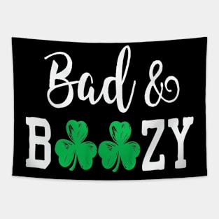 bad and boozy st patricks day Tapestry