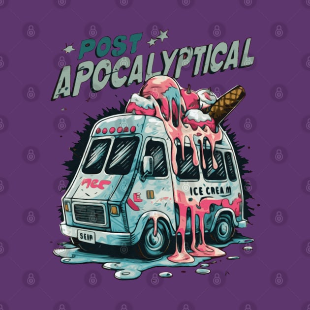 Ice Cream Post Apocalyptic Ice Cream Truck by SpottydoggCreatives