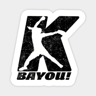 Fastpitch Softball Pitcher Funny Strikeout BYE YOU, BAYOU! Magnet