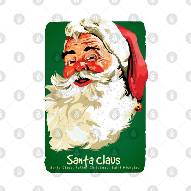 Santa Claus Father of Christmas by KewaleeTee