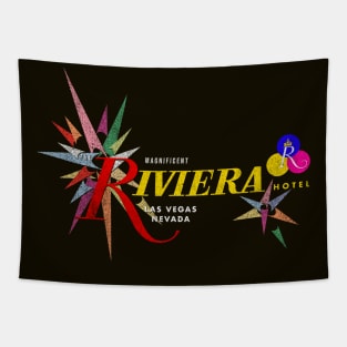 Retro Vintage Riviera Hotel and Casino Las Vegas Tapestry