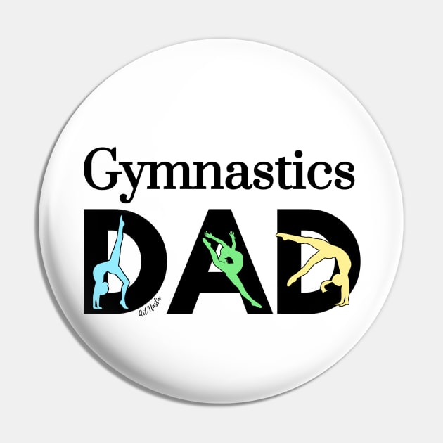 Gymnastics Dad Pin by Art Nastix Designs