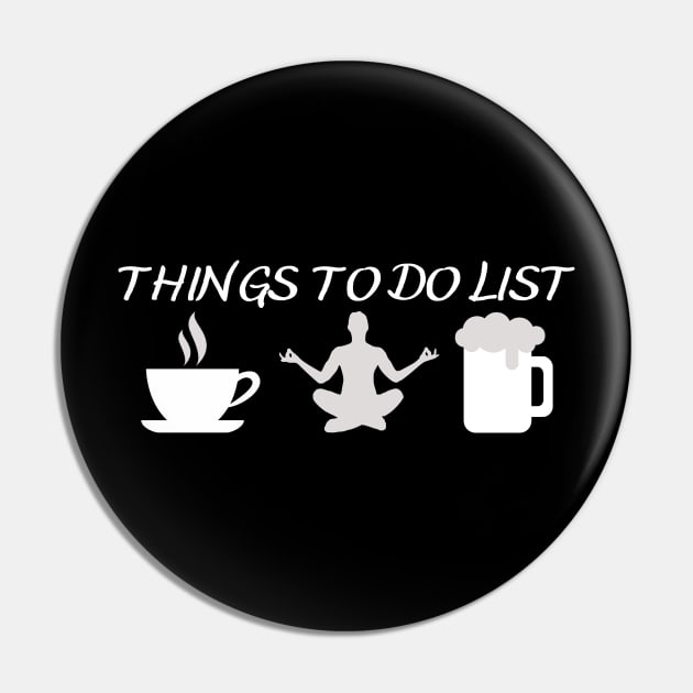 Things To Do List Pin by Owl Canvas