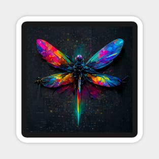 Rainbow Dragonfly From Another Dimension Magnet