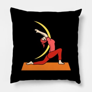 Yoga pose - moon Pillow