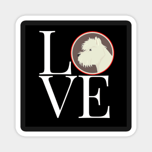 Love West Highland White Terrier Magnet