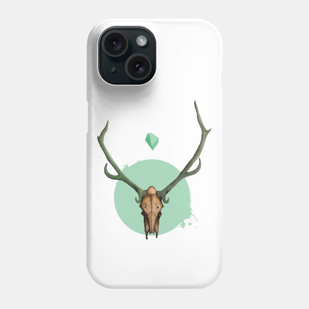 Deer skull Phone Case by glavabegunats