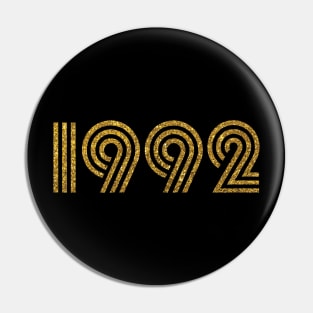 1992 Birth Year Glitter Effect Pin