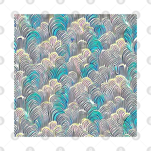 Abstract Spring Feathers (MD23SPR026) by Maikell Designs