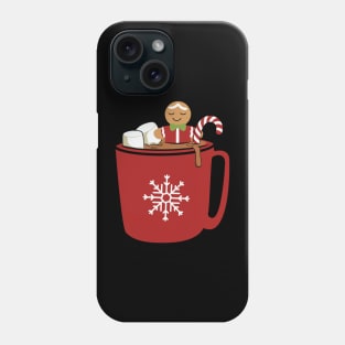 hot chocolate with marshmallows Phone Case