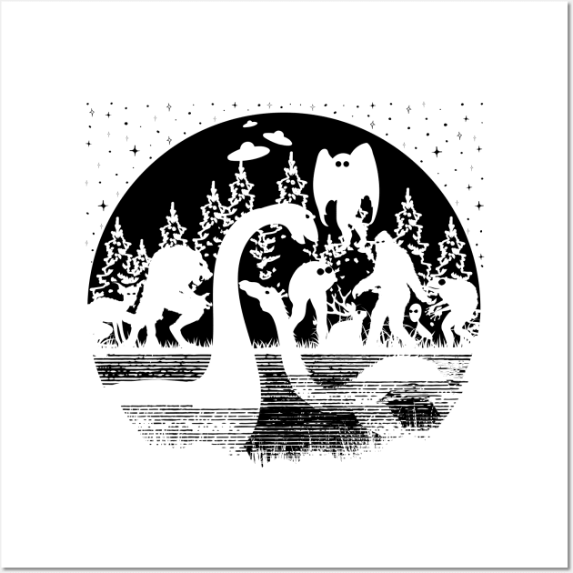 Cryptid Silhouette - Cryptozoology - Posters and Art Prints | TeePublic