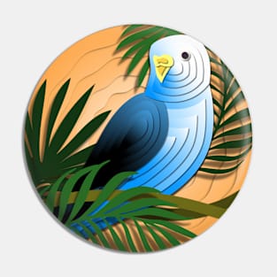 Budgie Love Bird Pin