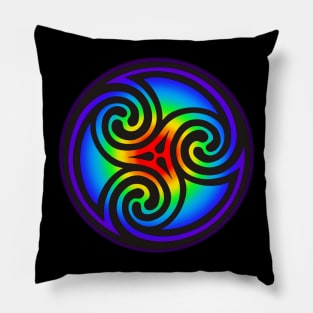 Celtic Triple Spiral Pillow