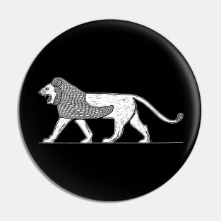 Babylonian Striding Lion from the Ishtar Gate Pin