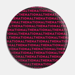 The National Band Logo Art in Pink Pin
