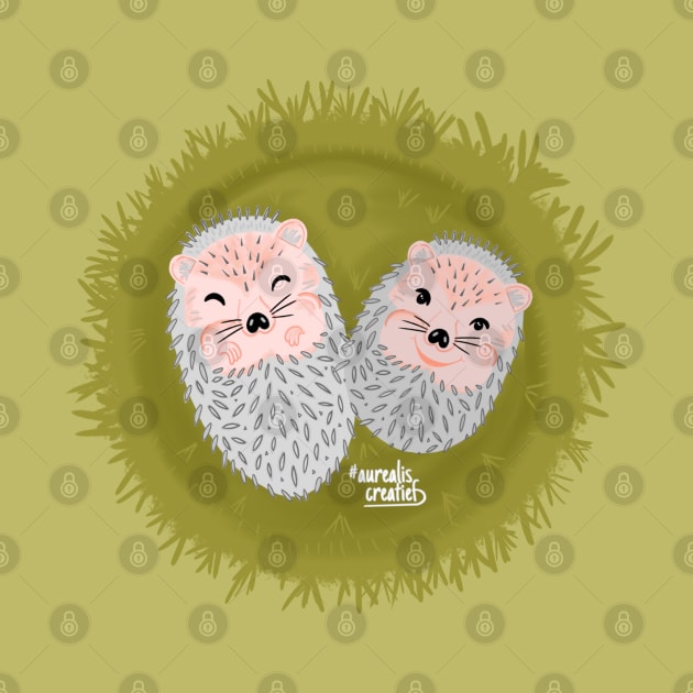 Cuddling hedgehogs by Aurealis