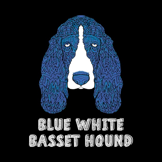 Blue and white basset hound by mazurprop