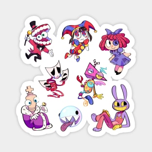 the amazing digital circus cast sticker pack Magnet