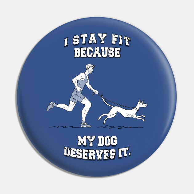 Fit4Dog (Male) Pin by CCDesign