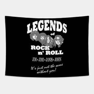 Legends of Rock 'N Roll (front & back print) Tapestry