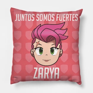 Zarya chibi OW (Spanish) Pillow