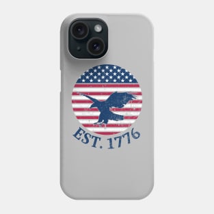 American Flag with Eagle, Est. 1776 Phone Case