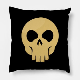 Skull - Yellow Pillow