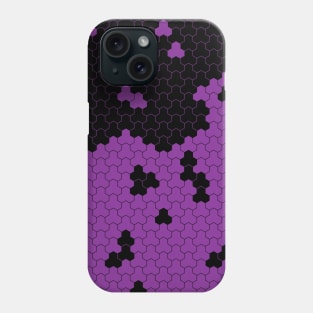 Hex Purple & Black Phone Case
