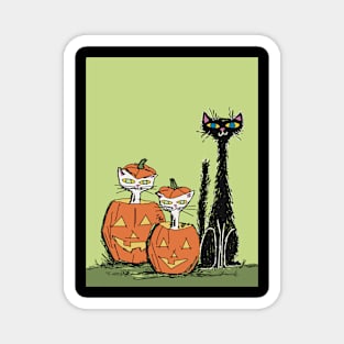 Cats in Pumpkins Magnet