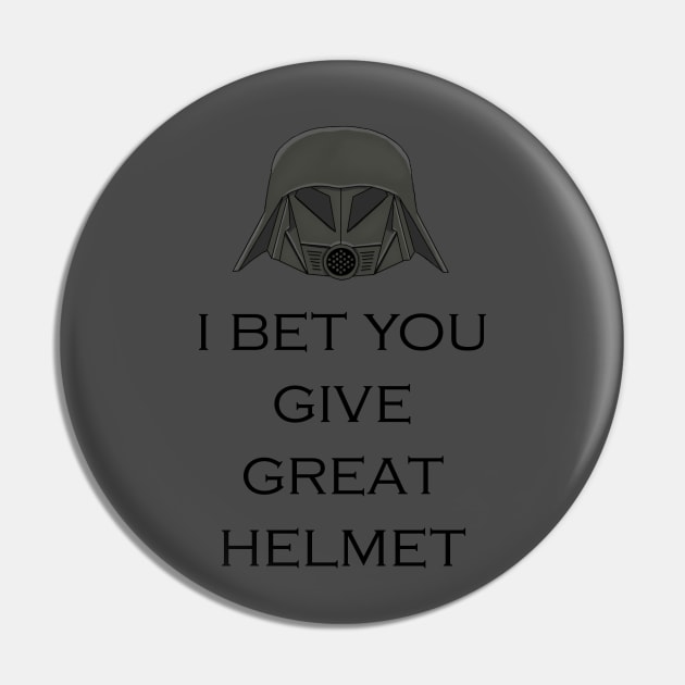 Dark Helmet Pin by carnifags