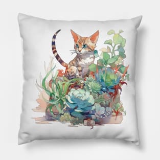 Cute Bengal cat Pillow